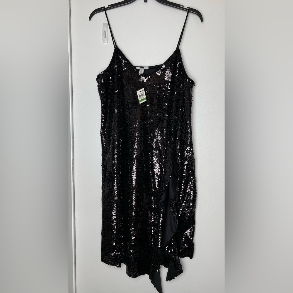 NWT Bar III Black Sequin Dress